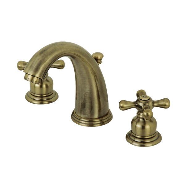 KB983AXAB Victorian 2-Handle 8" Widespread Bathroom Faucet, Brass
